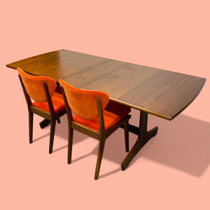 Midcentury Dining Table Extendable Teak Vanson