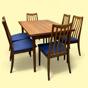 Six Dining Chairs And Dining Table 