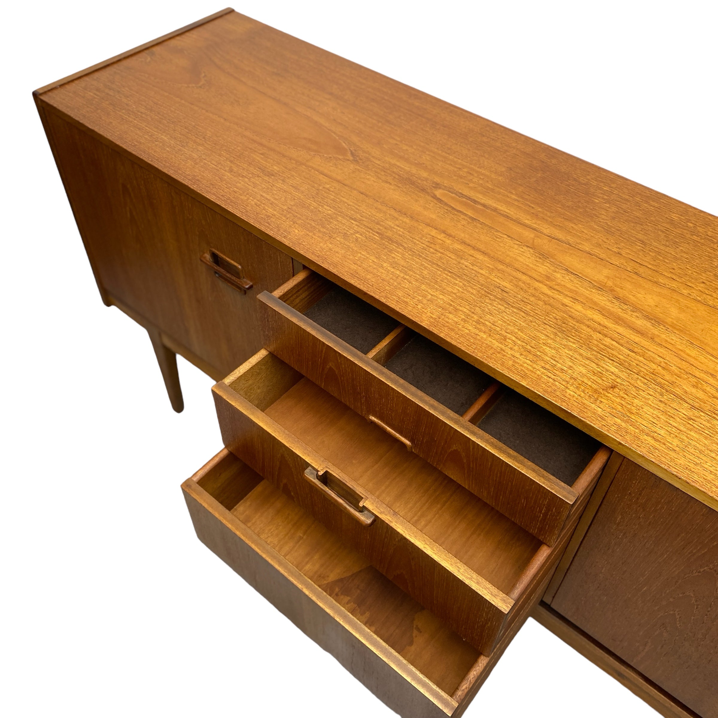 Open Drawers Teak sideboard