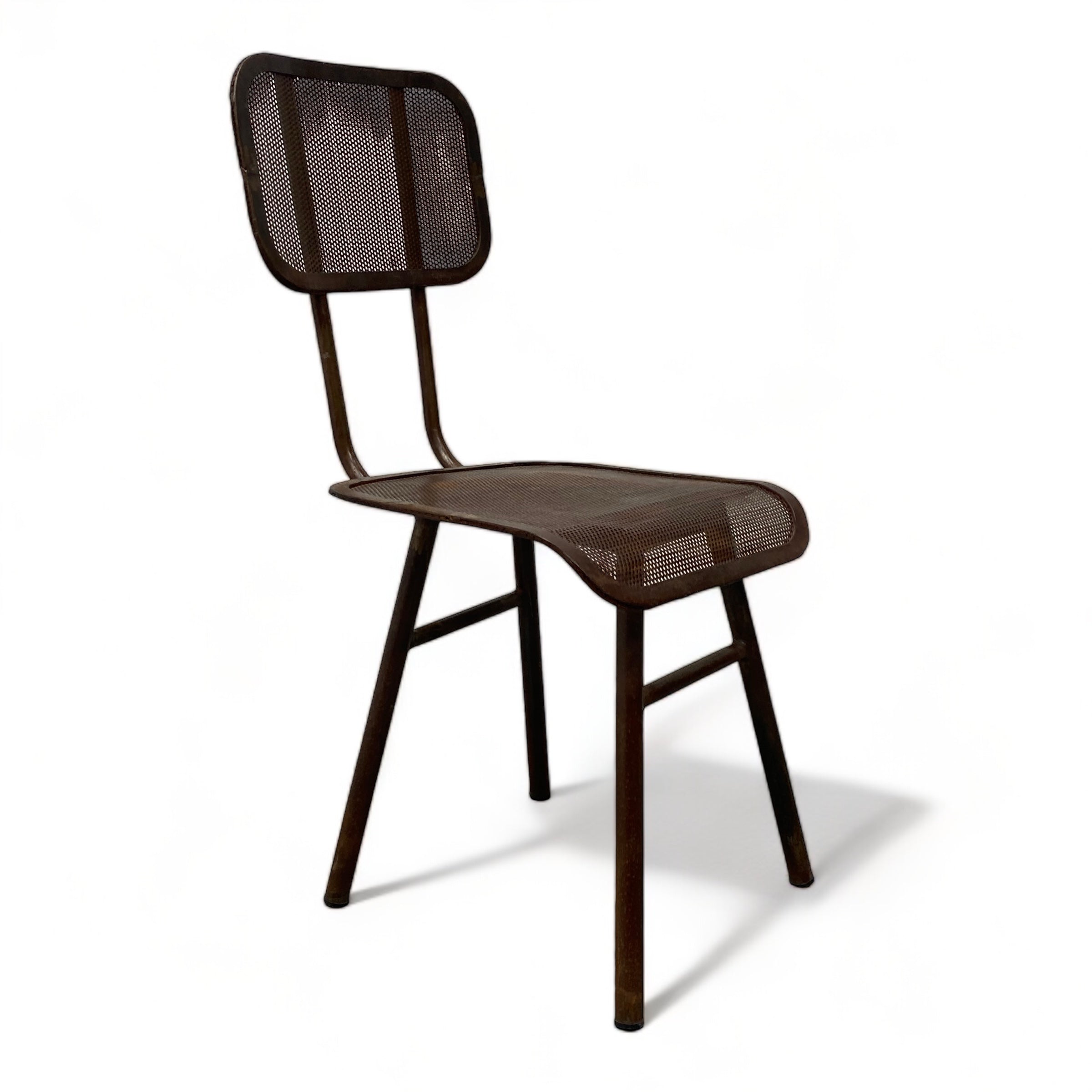 brown rust effect desk chair