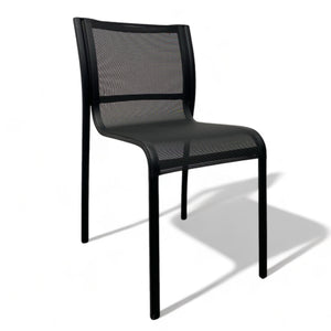 Black Mesh Steel Chair