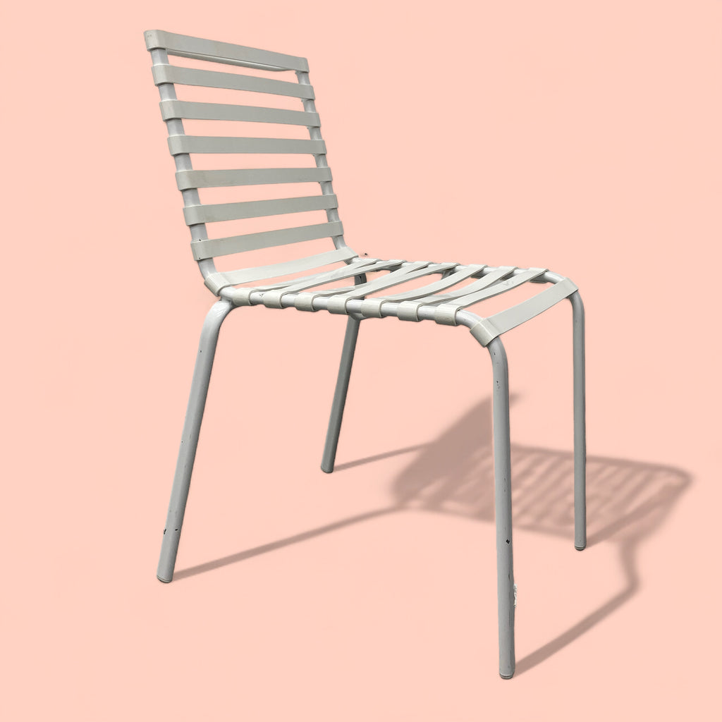 Outdoor Chair Contemporary Italian White