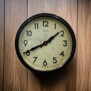 1930s Genalex Wall Clock Bakelite On Wall