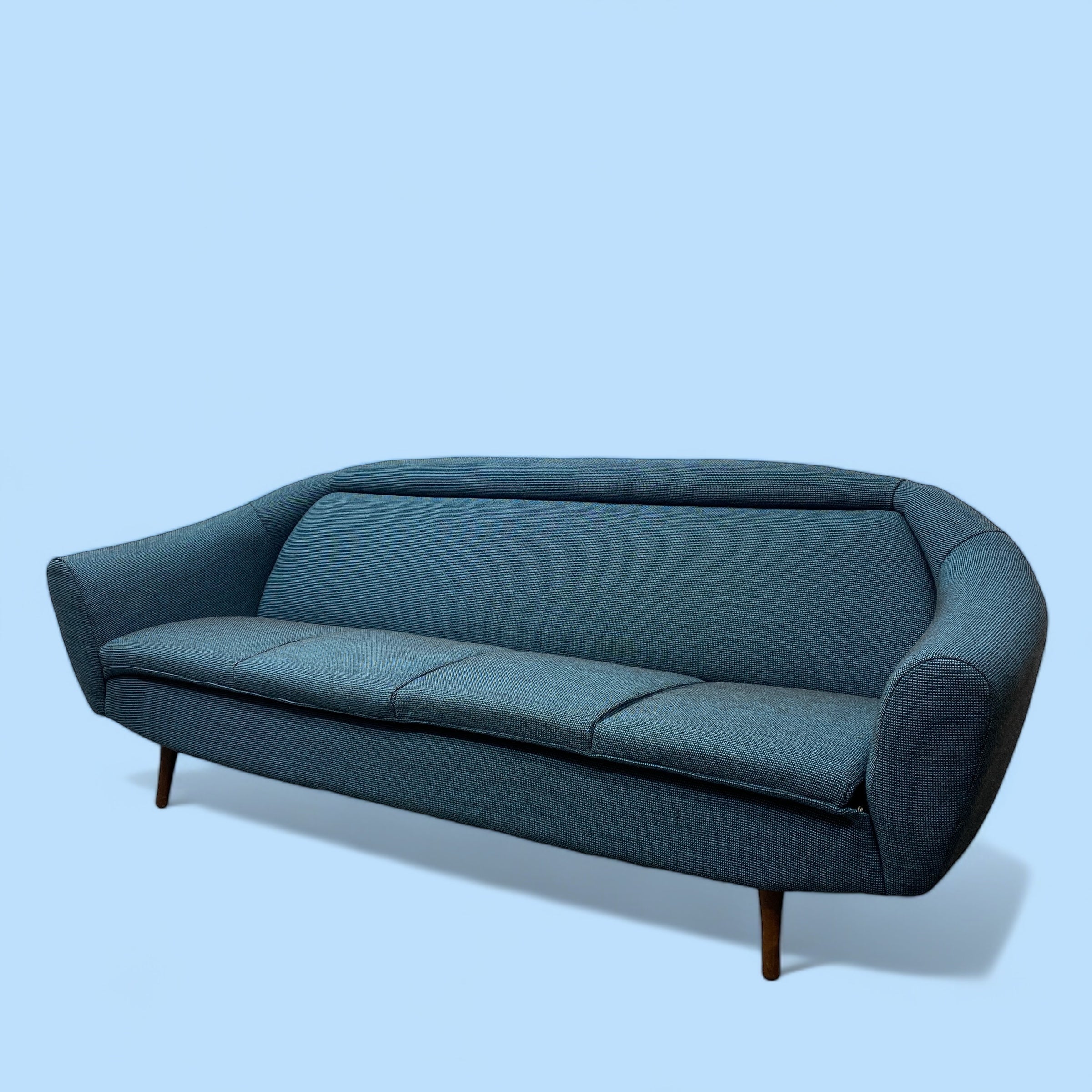 Sofa Midcentury Greaves Thomas Sofa Bed Put-U-Up Davenport Blue