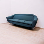 Load image into Gallery viewer, Plain Room Sofa Midcentury Greaves Thomas Sofa Bed Put-U-Up Davenport Blue
