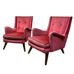 Load image into Gallery viewer, Vintage Lounge Chair Pink Velvet
