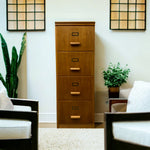 Load image into Gallery viewer, Filing Cabinet Oak Vintage
