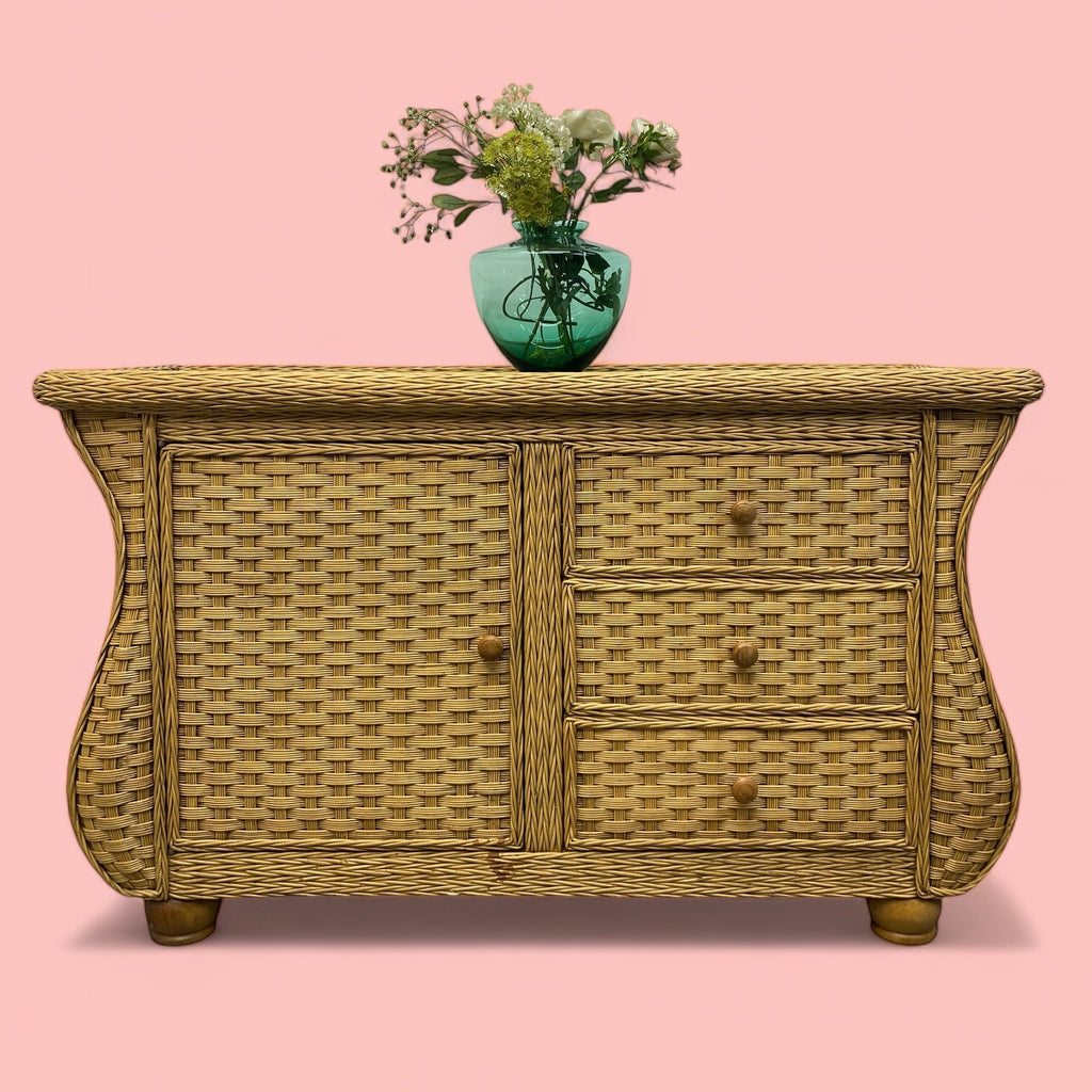 Rattan Sideboard Vintage