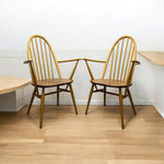 Load image into Gallery viewer, Room Set Ercol Carver Dining Chairs Quaker Model 365
