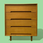 Load image into Gallery viewer, Oak Veneer Chest Of Drawers 1960s Stag
