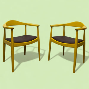 Pair Chairs Hans Wegner Inspired