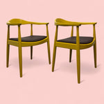 Load image into Gallery viewer, Dining Chairs Hans Wegner Inspired Pair
