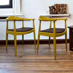 Load image into Gallery viewer, Room Set Dining Chairs Hans Wegner Inspired Pair
