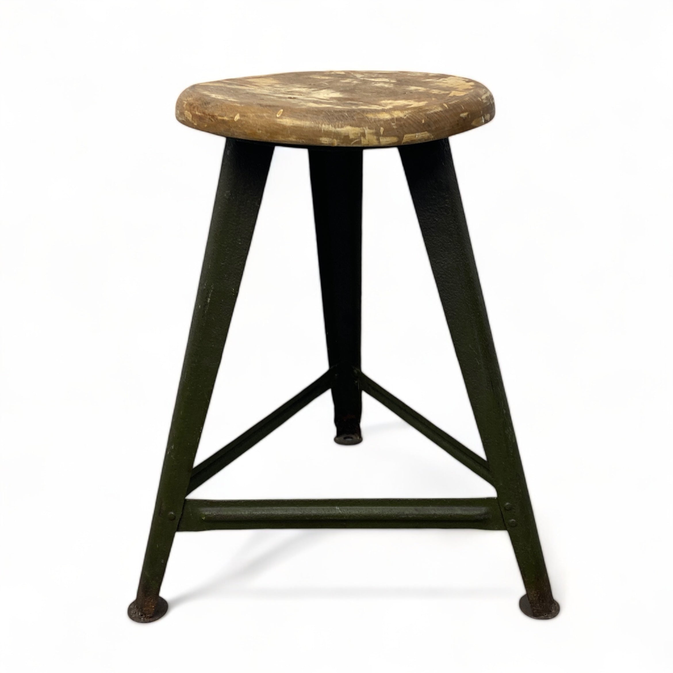 Oak Topped Stool Seat