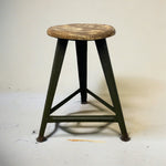 Load image into Gallery viewer, Green Steel Stool
