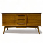 Load image into Gallery viewer, Three Drawers Sideboard Midcentury Walnut Alfred Cox
