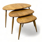 Load image into Gallery viewer, Ercol Nest Pebble Coffee Tables ELM BEECH
