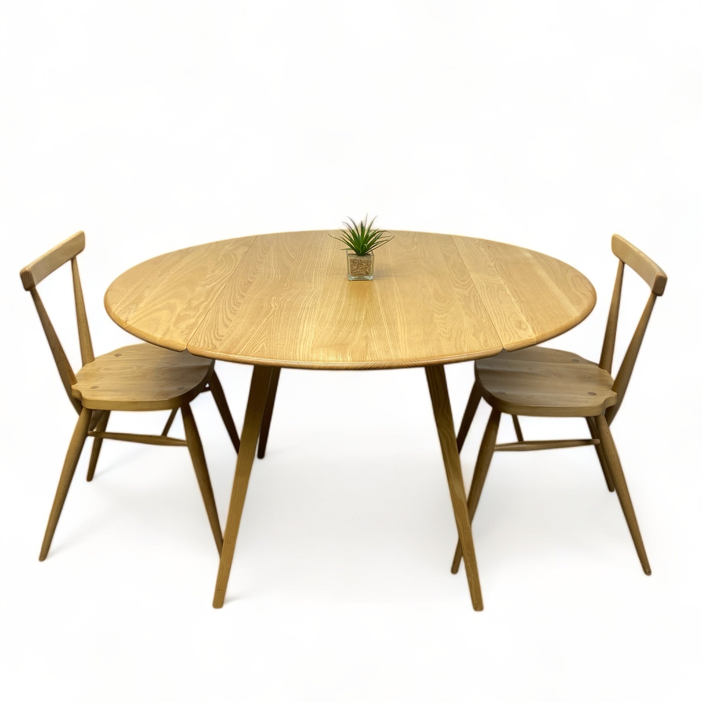 Ercol Dining Table And Stacking Chairs