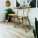 Load image into Gallery viewer, Room Set Ercol Dining Chairs Stacking Ash Pair
