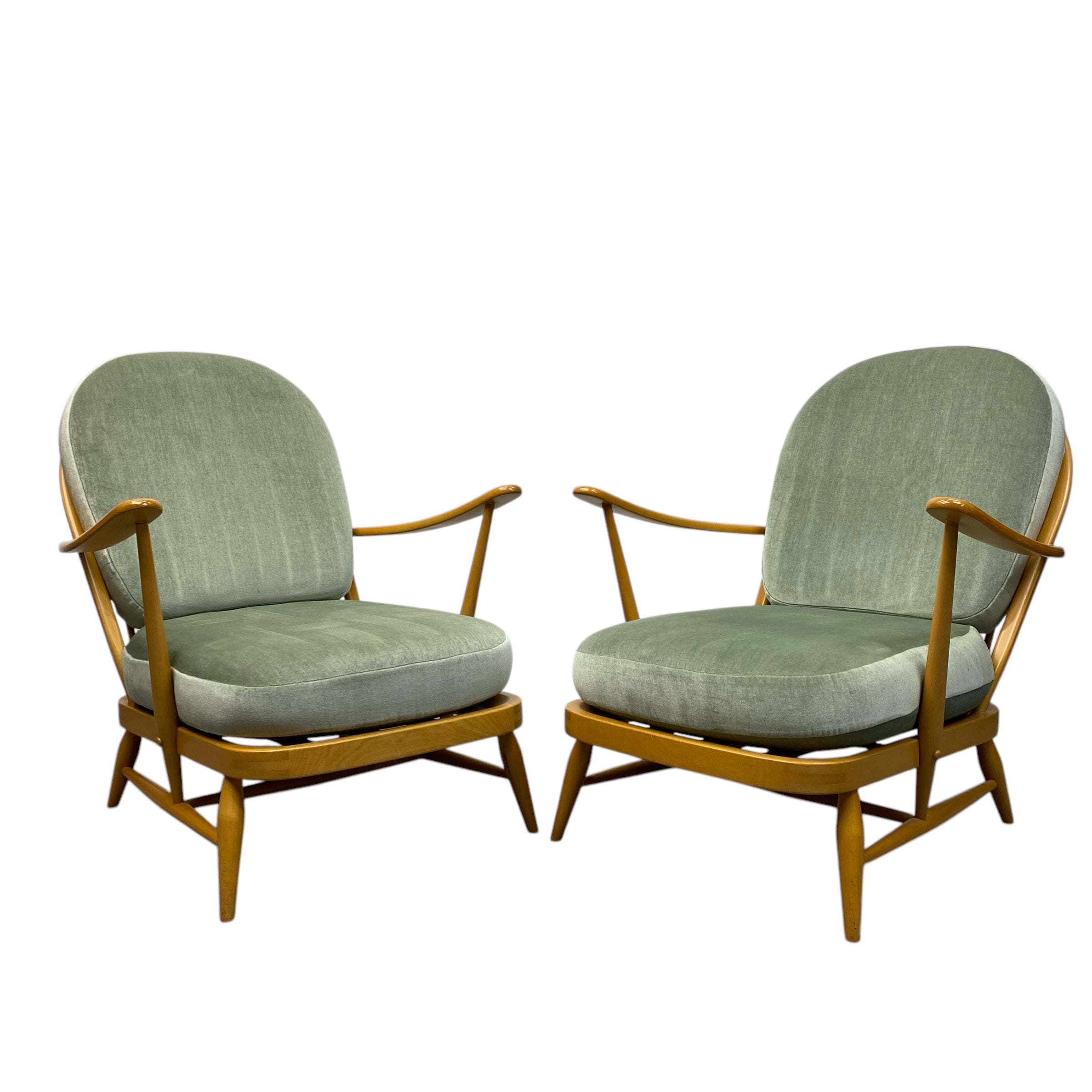 Green Ercol Chairs