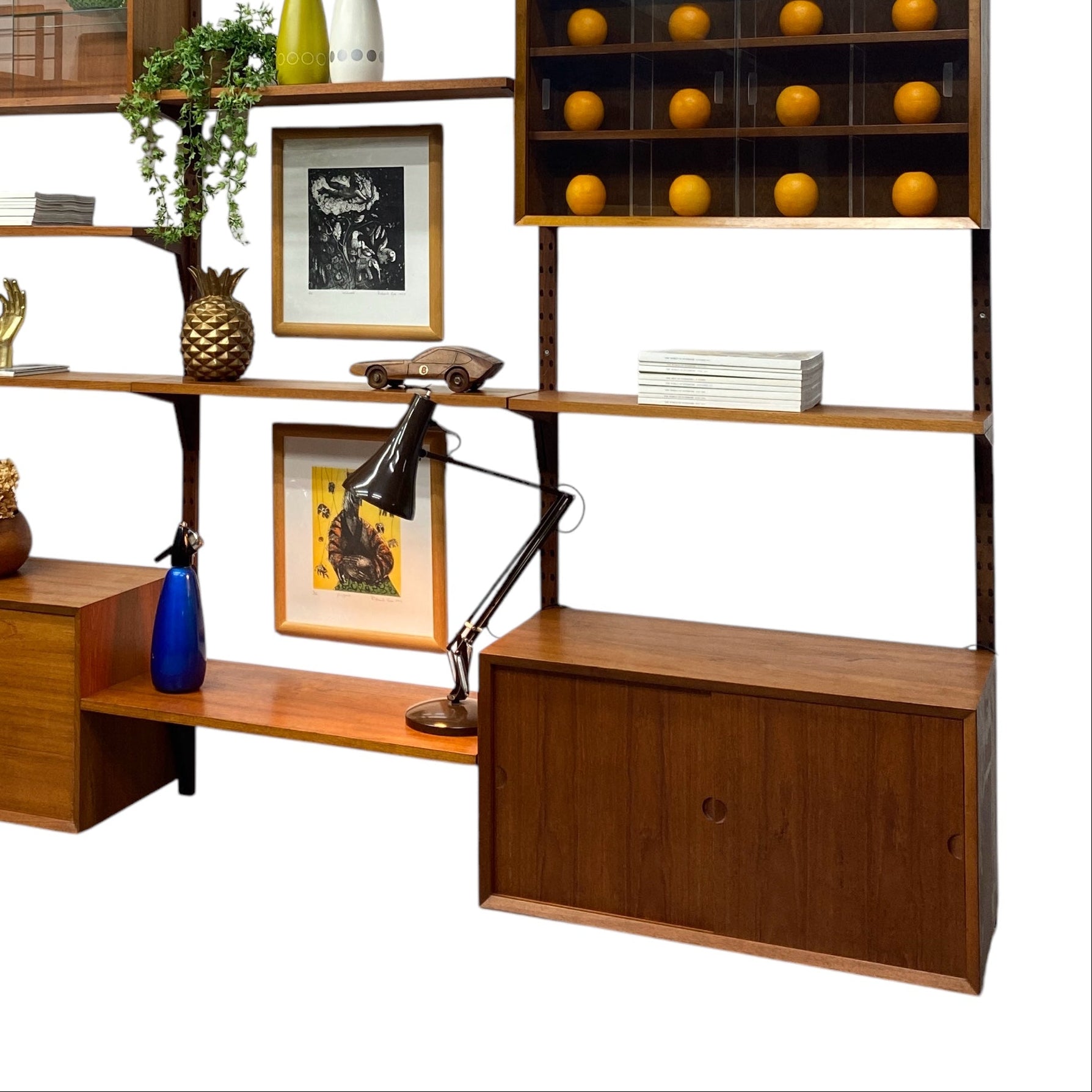 Teak Shelving