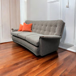 Load image into Gallery viewer, Room Set 1950s Sofa Grey Orange Three Seater
