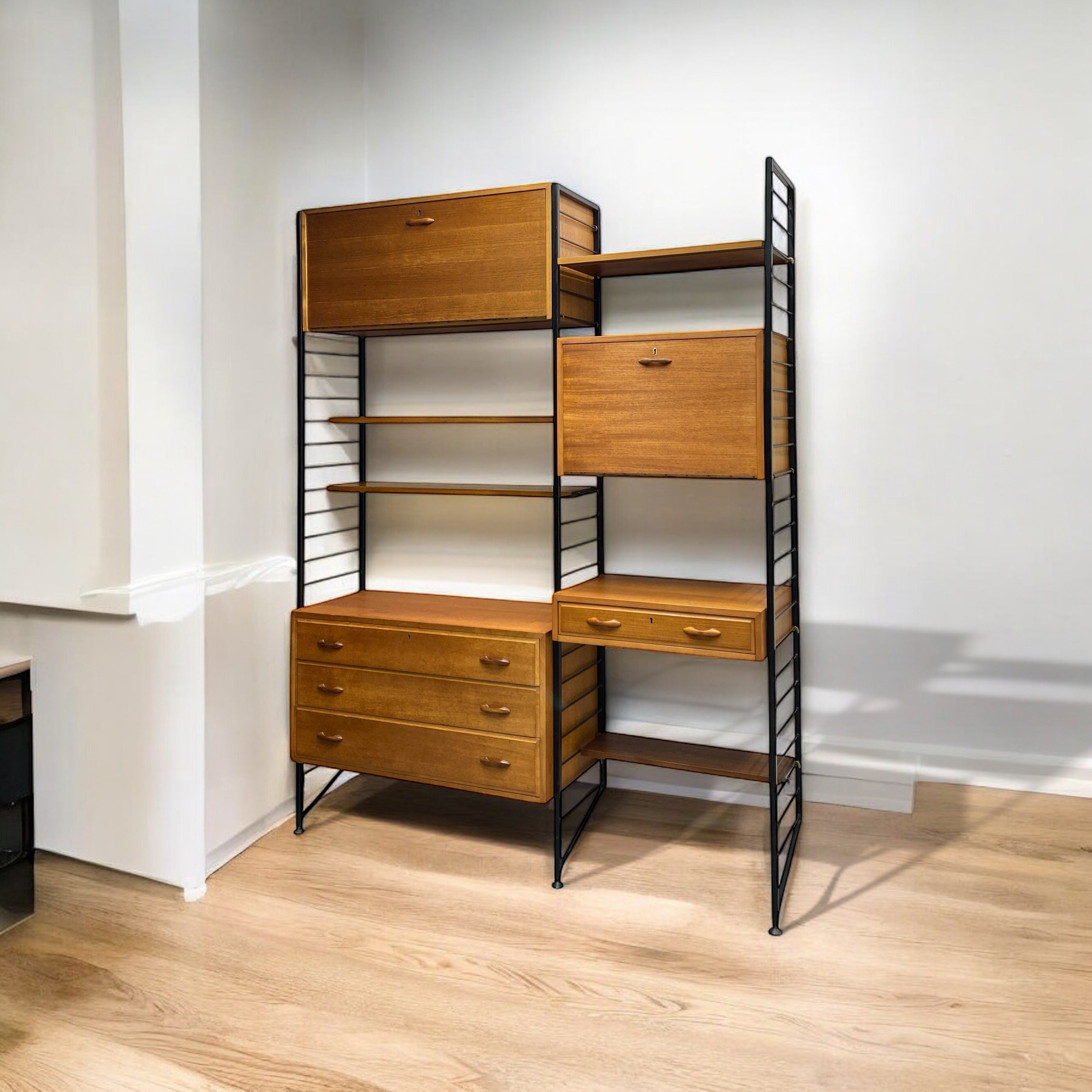 Ladderax Shelving Drawers Drinks Cabinet