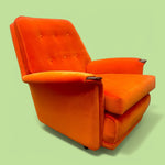 Load image into Gallery viewer, 1950S Armchair Orange Velvet
