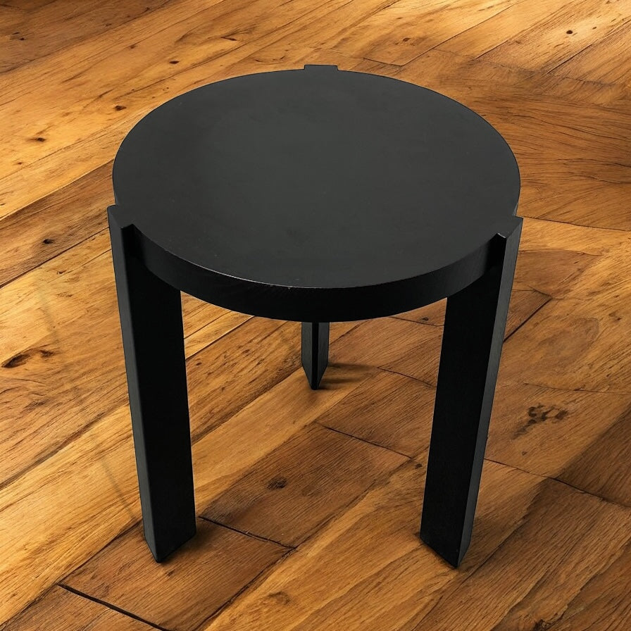 Wooden Floor Conran Side Table Black