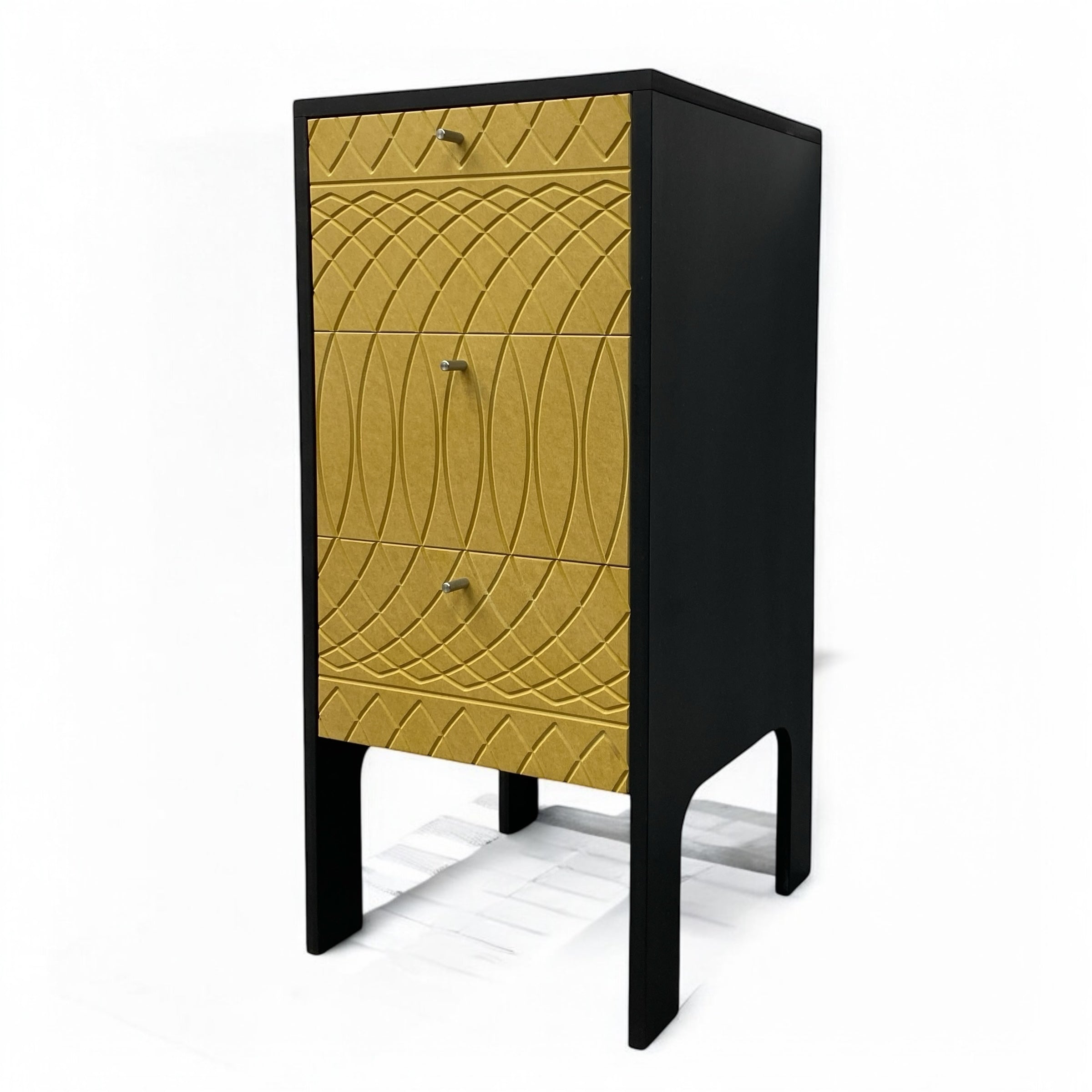 black Cabinet Drawers Handmade Bespoke Valchromat