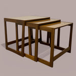 Load image into Gallery viewer, Nest Of Tables Teak Style Vintage 
