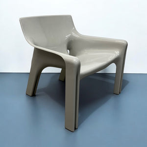 Grey 'Gaudi' Chairs Vico Magistretti Artemide 1970s